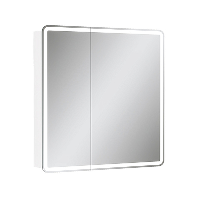 Зеркальный шкаф EQUIL Soldi LED 80 белый софт 400_400_2891313